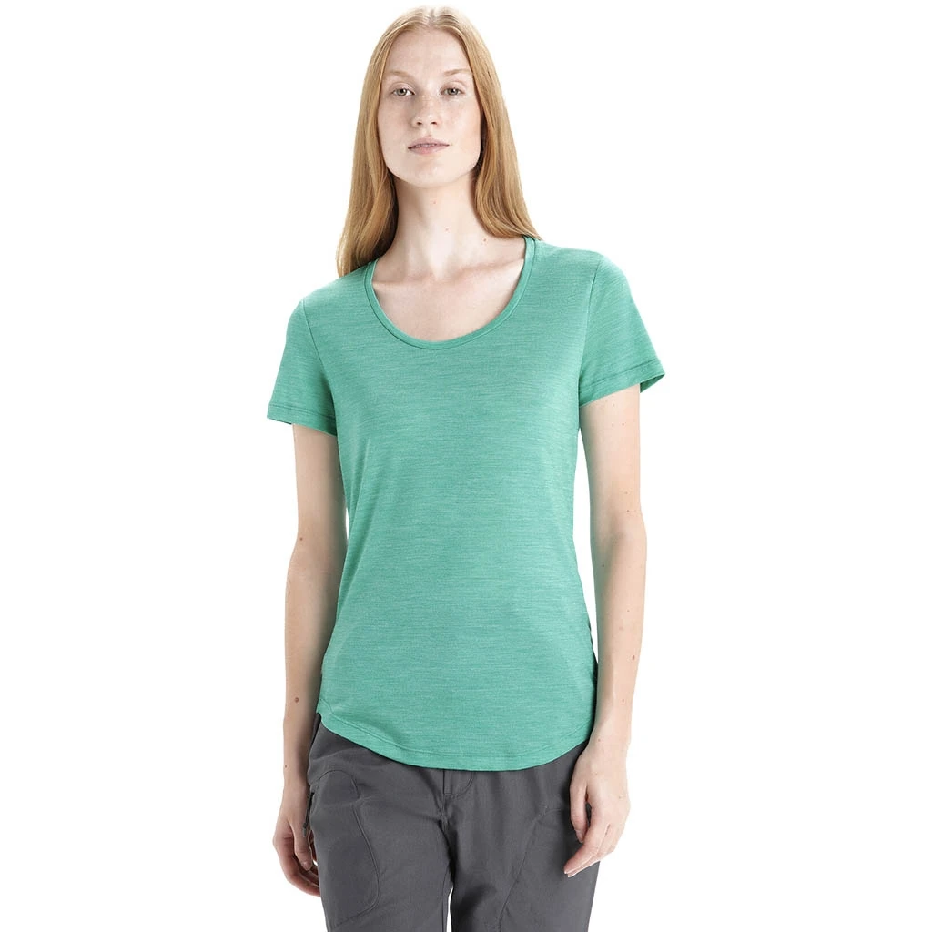 Icebreaker Sphere II Short Sleeve Scoop Tee Femme Turquoise – Image 3