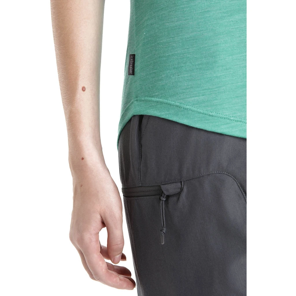 Icebreaker Sphere II Short Sleeve Scoop Tee Femme Turquoise – Image 6