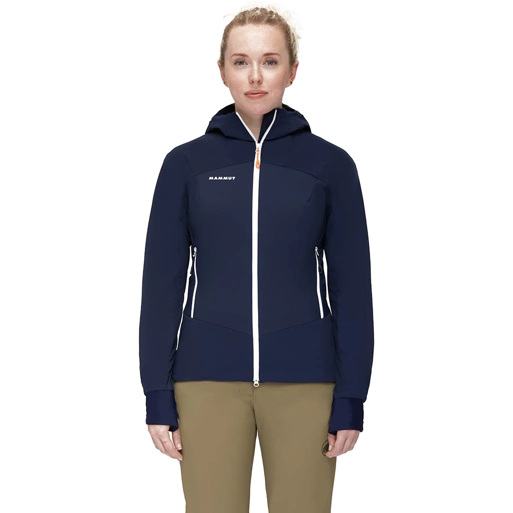 Mammut Taiss In Hybrid Hooded Jacket Women Femme Bleu Marine – Image 2