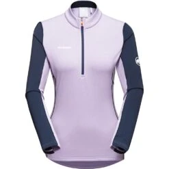 Mammut Aenergy Ml Half Zip Pull Women Femme Violet