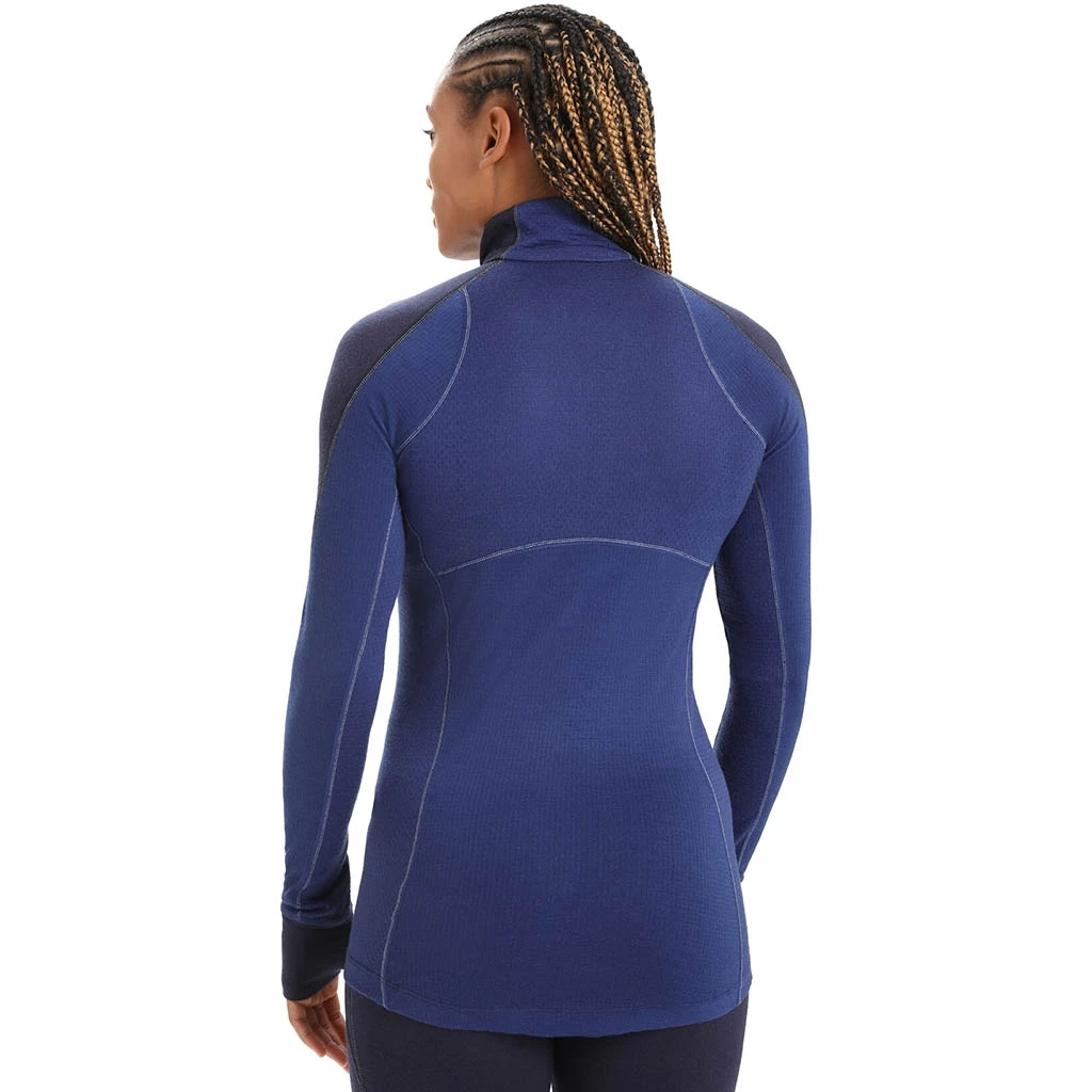 Icebreaker 260 Zone Long Sleeve Half Zip Femme Bleu Foncé – Image 3