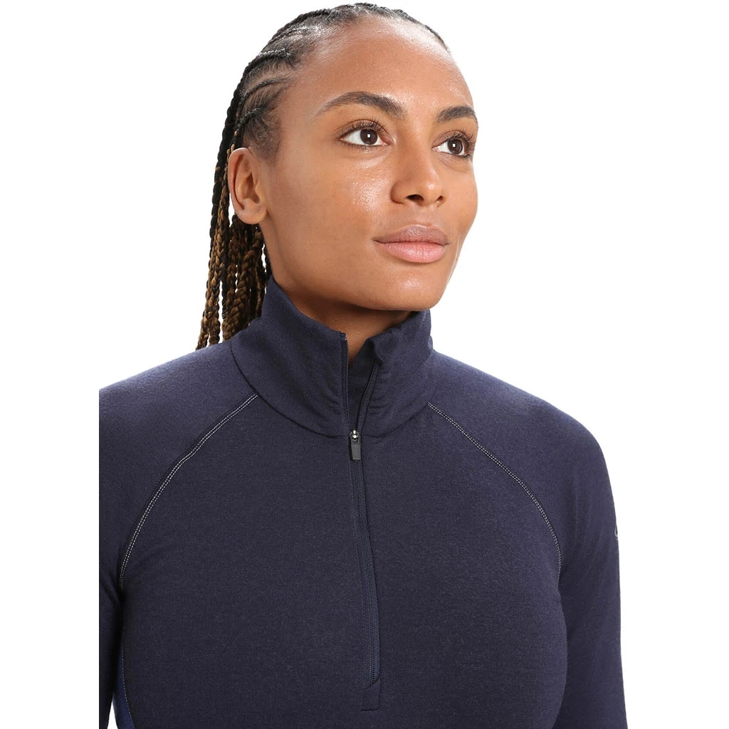 Icebreaker 260 Zone Long Sleeve Half Zip Femme Bleu Foncé – Image 5