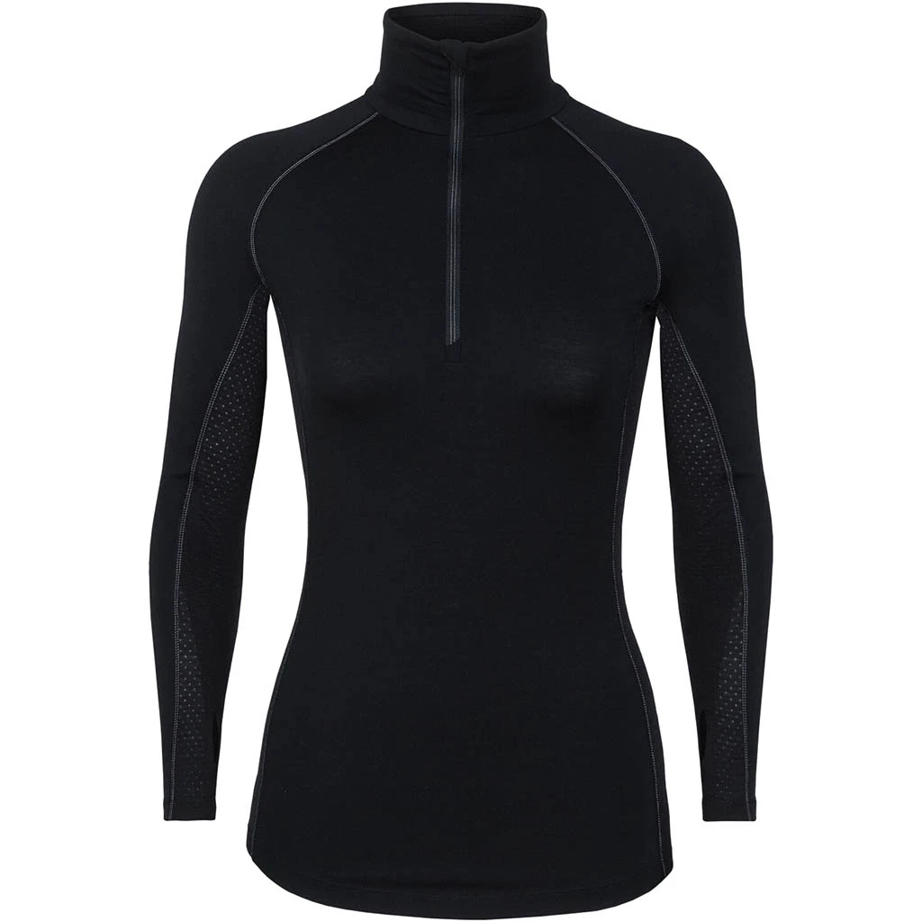 Icebreaker 200 Zone Long Sleeve Half Zip Femme Noir