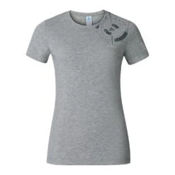 Odlo T-Shirt Manches Courtes Signo Femme Gris