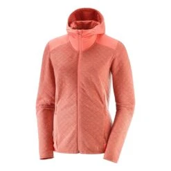 Salomon Elevate Full Zip Midlayer Femme Rose
