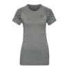 Odlo T-Shirt Manches Courtes Kinship Seamless BL Femme Gris