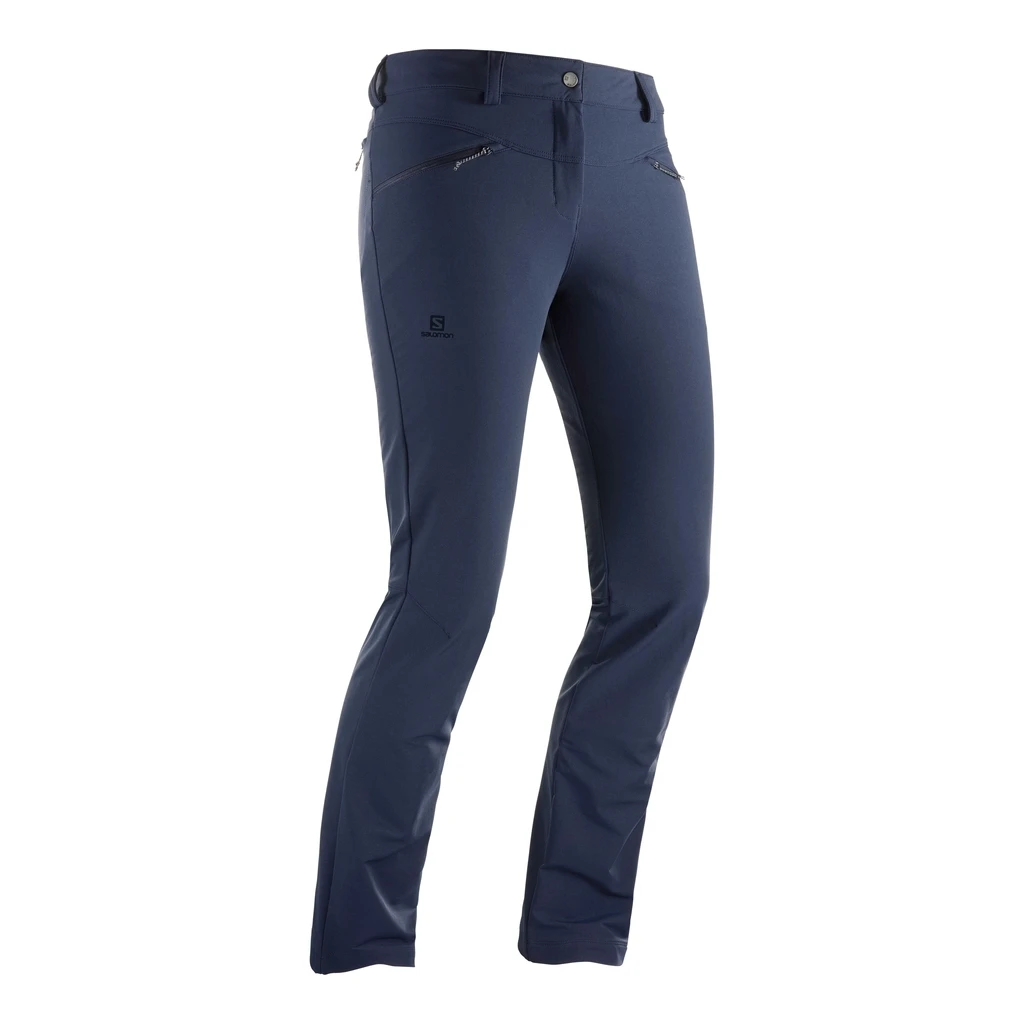 Salomon Wayfarer Straight Warm Pant Femme Bleu Marine – Image 4