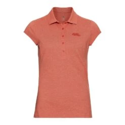 Odlo Kumano Polo Shirt Short Sleeve Femme Corail