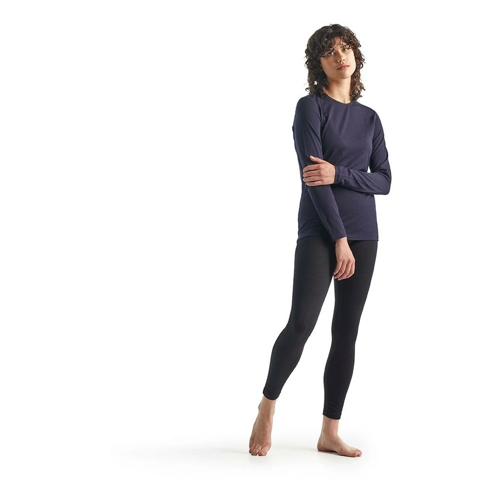 Icebreaker 200 Oasis Long Sleeve Crewe Femme Bleu Foncé – Image 4