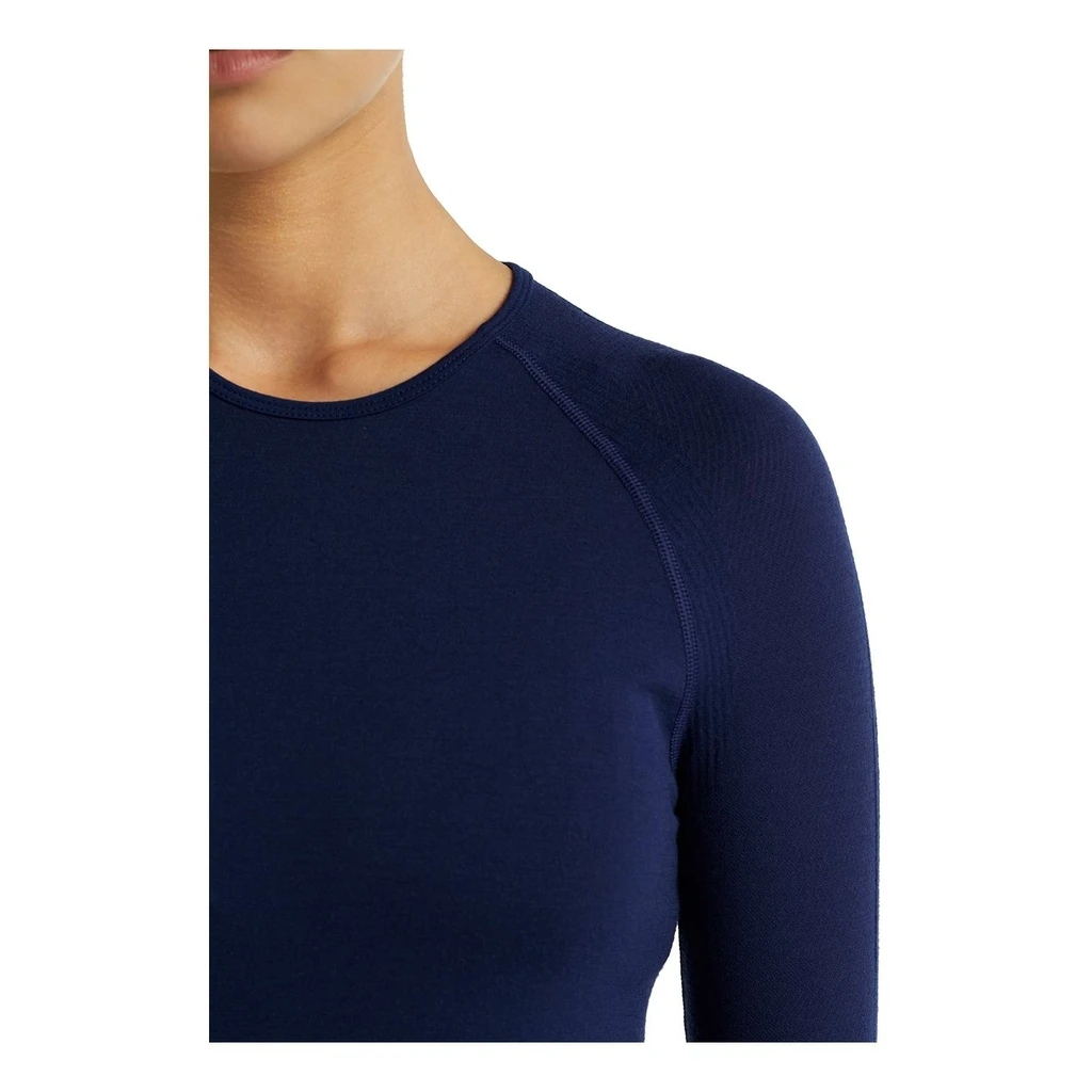 Icebreaker 200 Zone Seamless Long Sleeve Crewe Femme Bleu Foncé – Image 11
