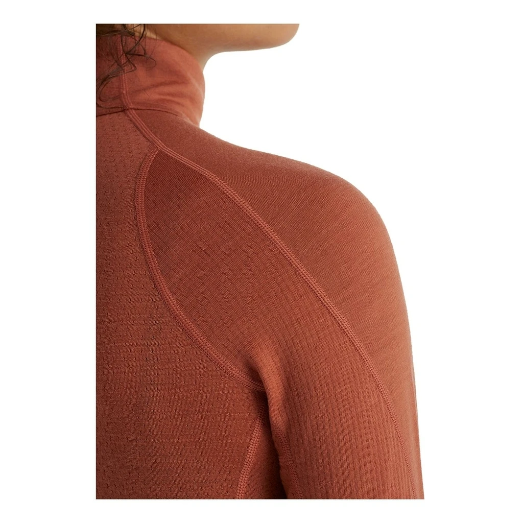Icebreaker 260 Zone Long Sleeve Half Zip Femme Orange – Image 2