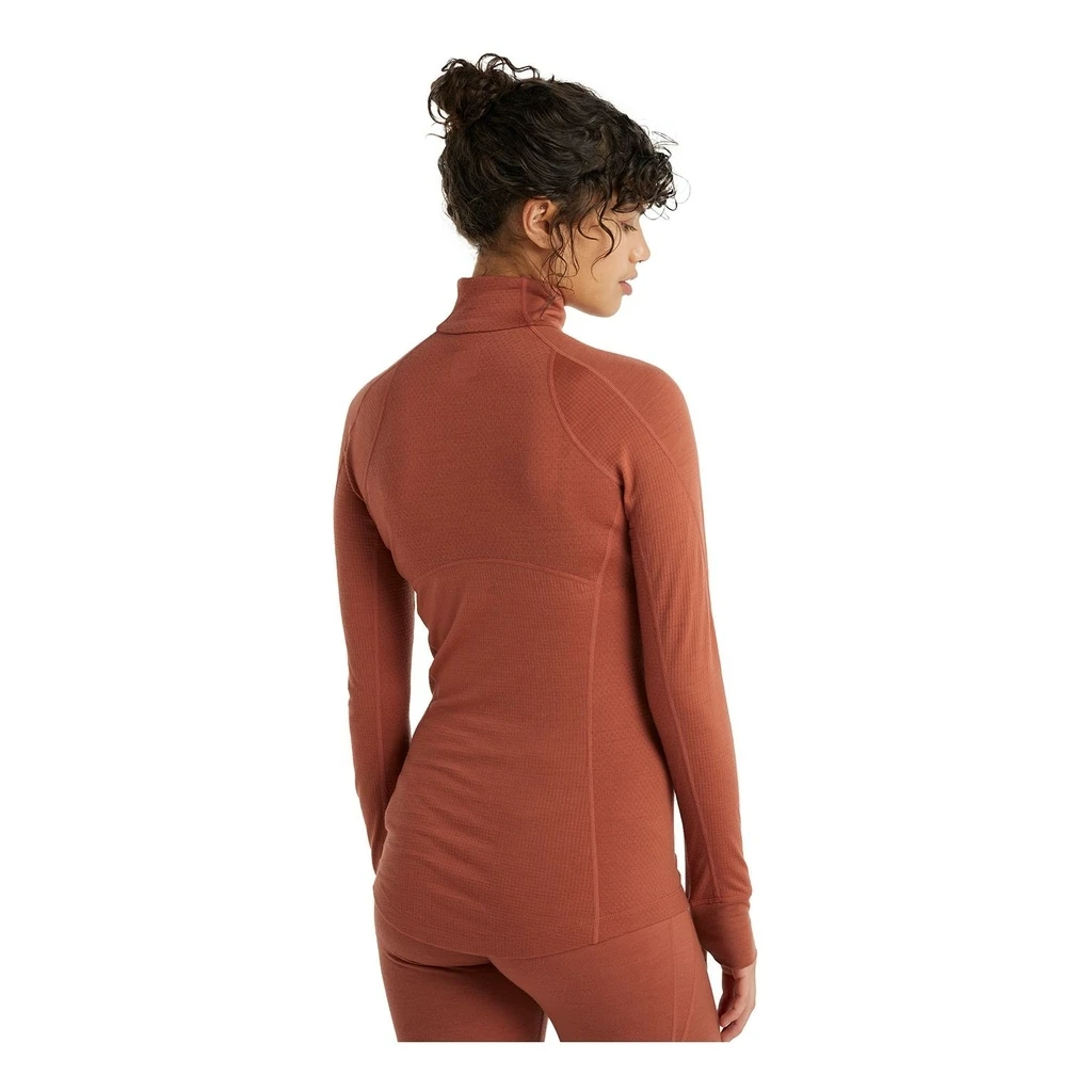 Icebreaker 260 Zone Long Sleeve Half Zip Femme Orange – Image 5