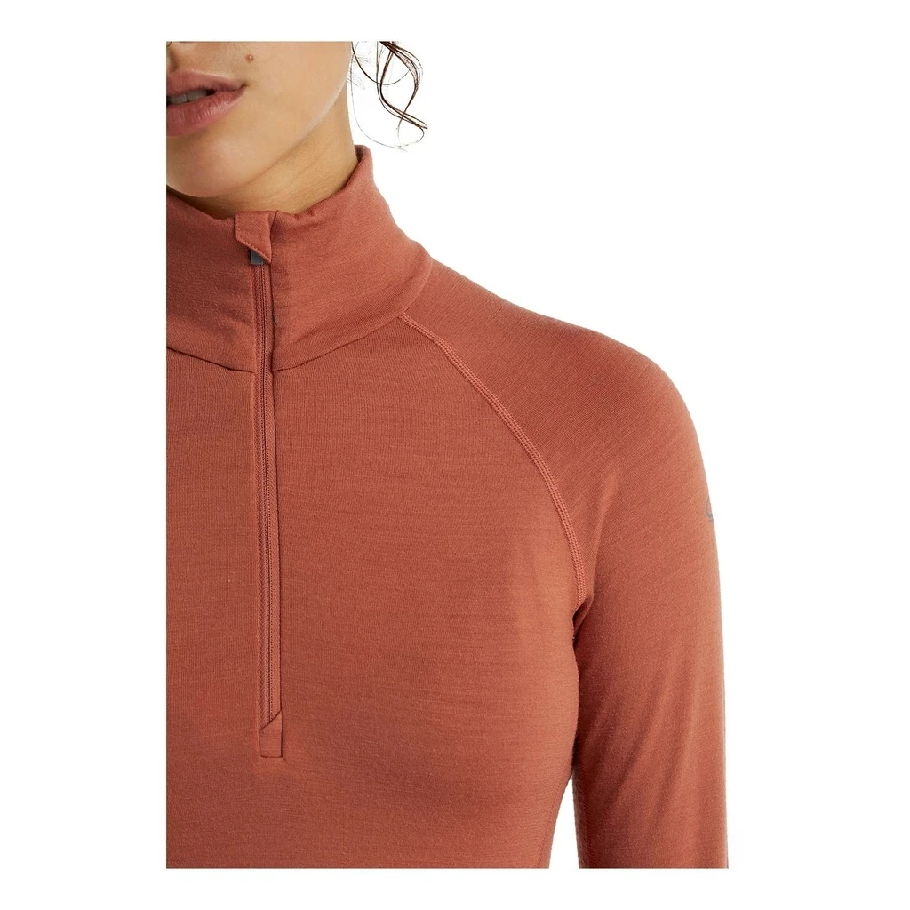 Icebreaker 260 Zone Long Sleeve Half Zip Femme Orange – Image 7