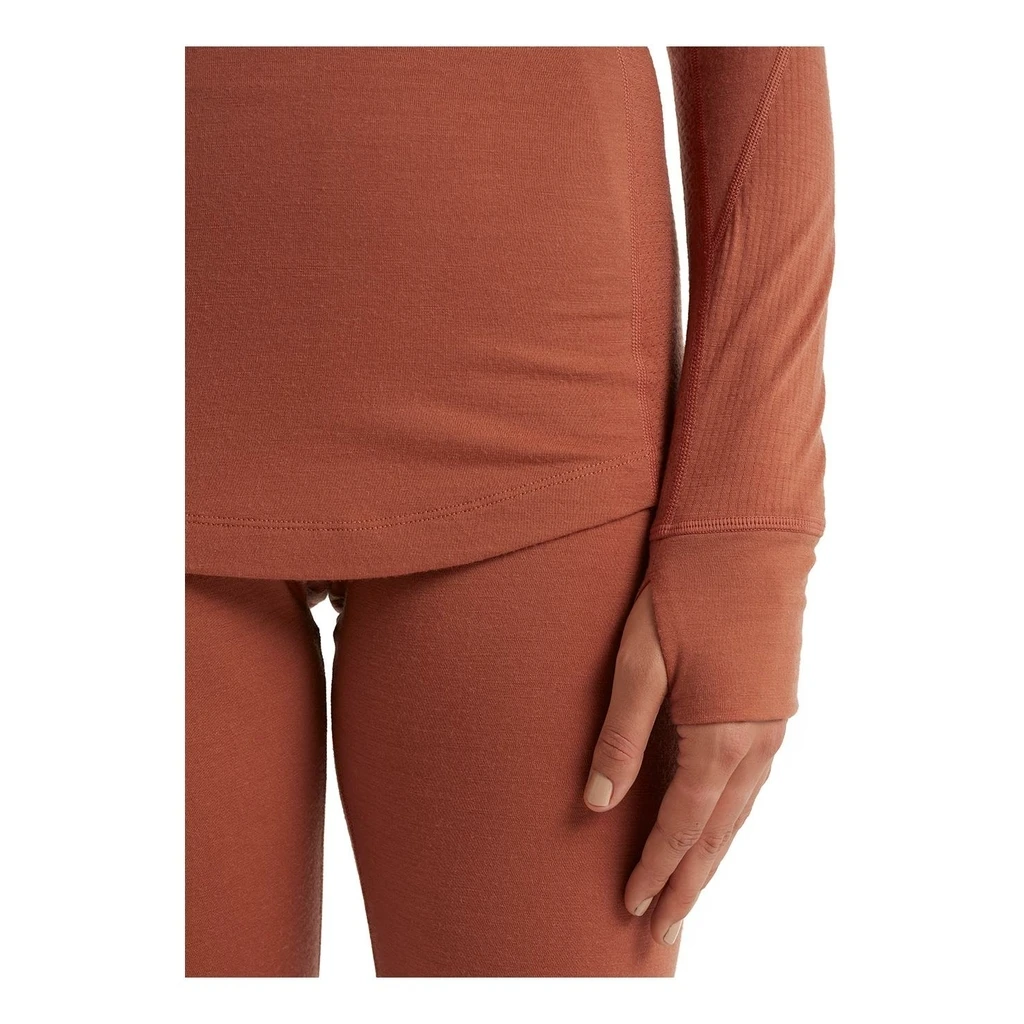 Icebreaker 260 Zone Long Sleeve Half Zip Femme Orange – Image 8
