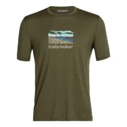 Icebreaker Tech Lite II Short Sleeve Tee Trailhead Homme Vert