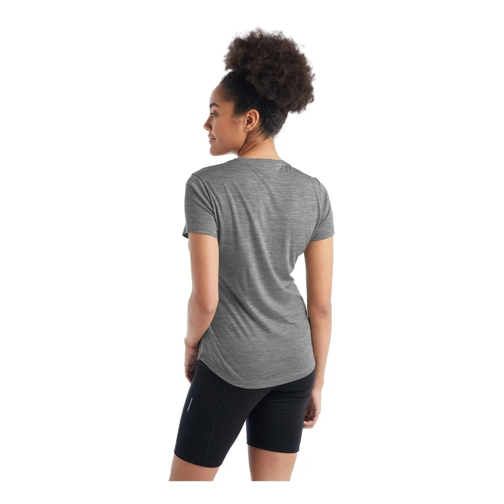 Icebreaker Sphere II Short Sleeve Tee Femme Gris Clair – Image 3