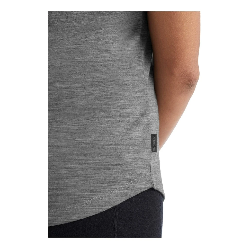 Icebreaker Sphere II Short Sleeve Tee Femme Gris Clair – Image 5