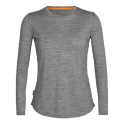 Icebreaker Sphere II Long Sleeve Tee Femme Gris