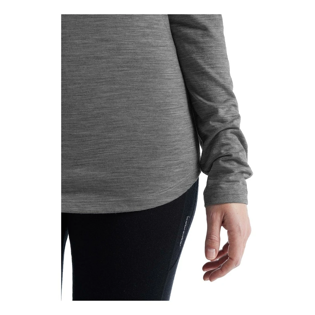 Icebreaker Sphere II Long Sleeve Tee Femme Gris – Image 3