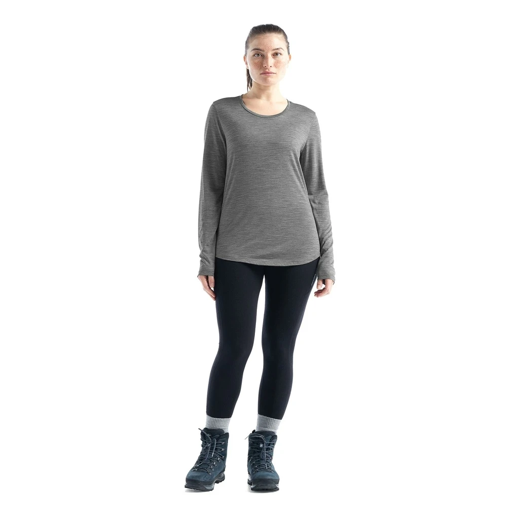 Icebreaker Sphere II Long Sleeve Tee Femme Gris – Image 5