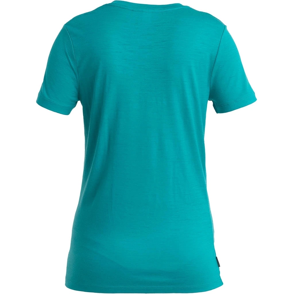 Icebreaker Tech Lite II Short Sleeve Tee Femme Vert – Image 2