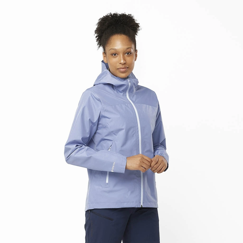 Salomon Outline Gore-Tex 2.5L Jacket Femme Mauve – Image 2