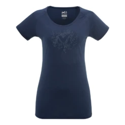 Millet Imja Wool Print T-Shirt Short Sleeve Femme