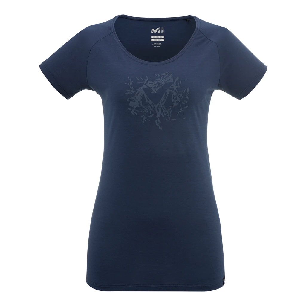 Millet Imja Wool Print T-Shirt Short Sleeve Femme
