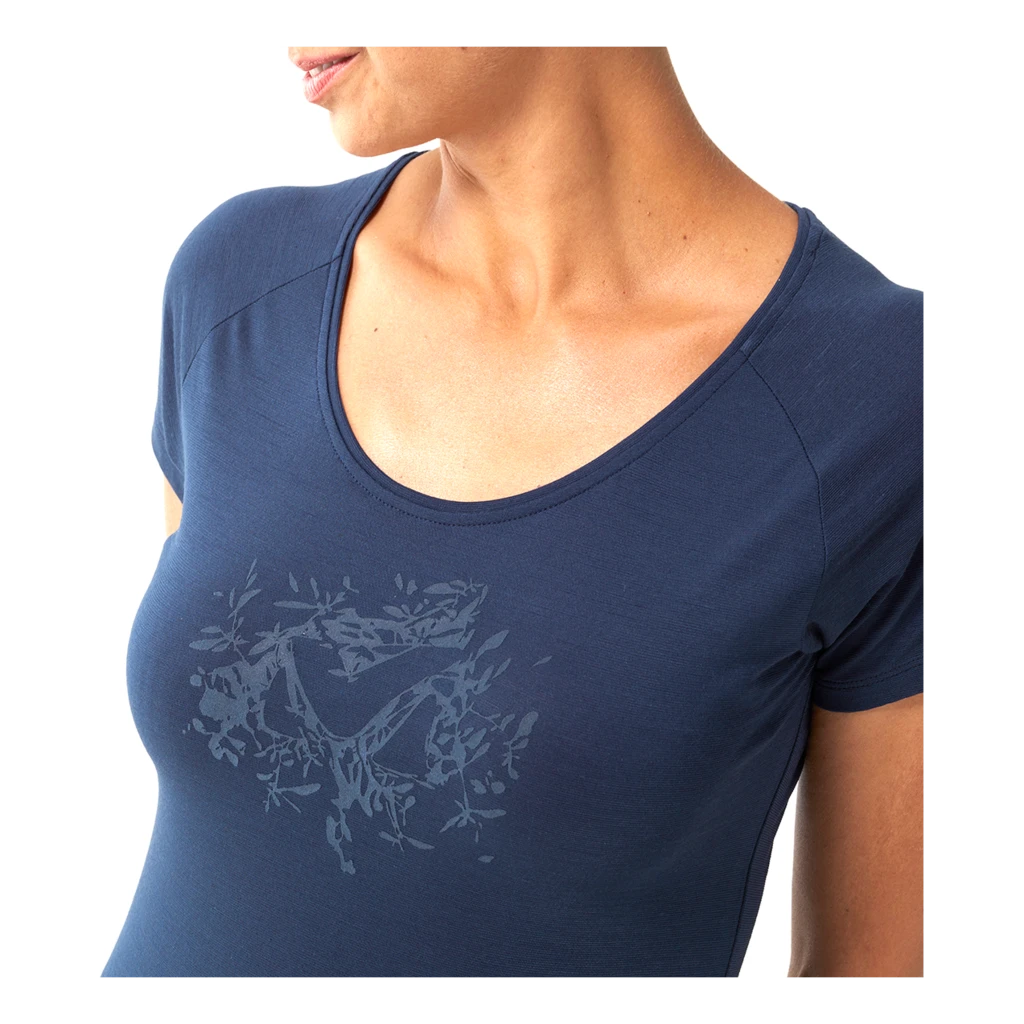 Millet Imja Wool Print T-Shirt Short Sleeve Femme – Image 4