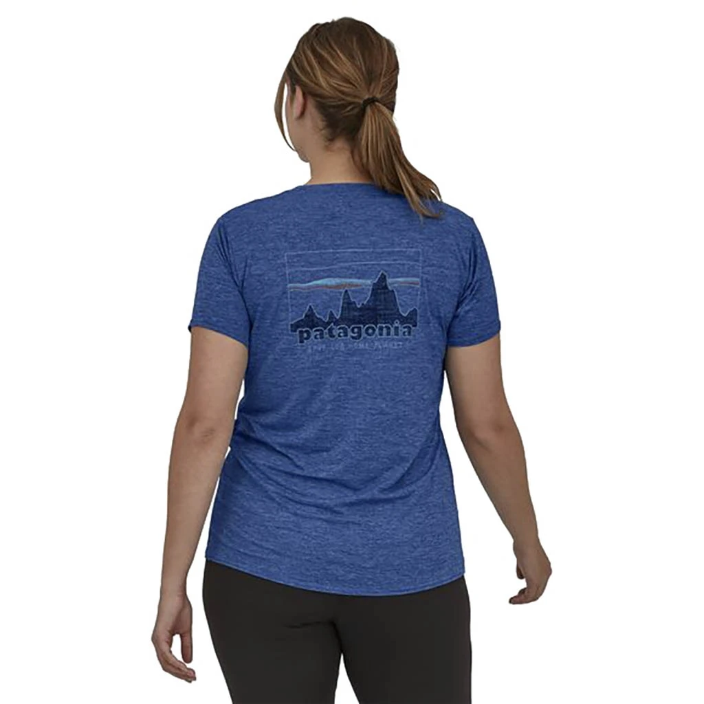 Patagonia Cap Cool Daily Graphic Shirt Femme Bleu Foncé – Image 5