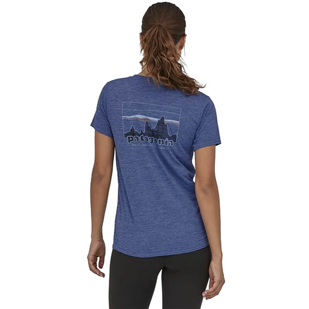 Patagonia Cap Cool Daily Graphic Shirt Femme Bleu Foncé – Image 7