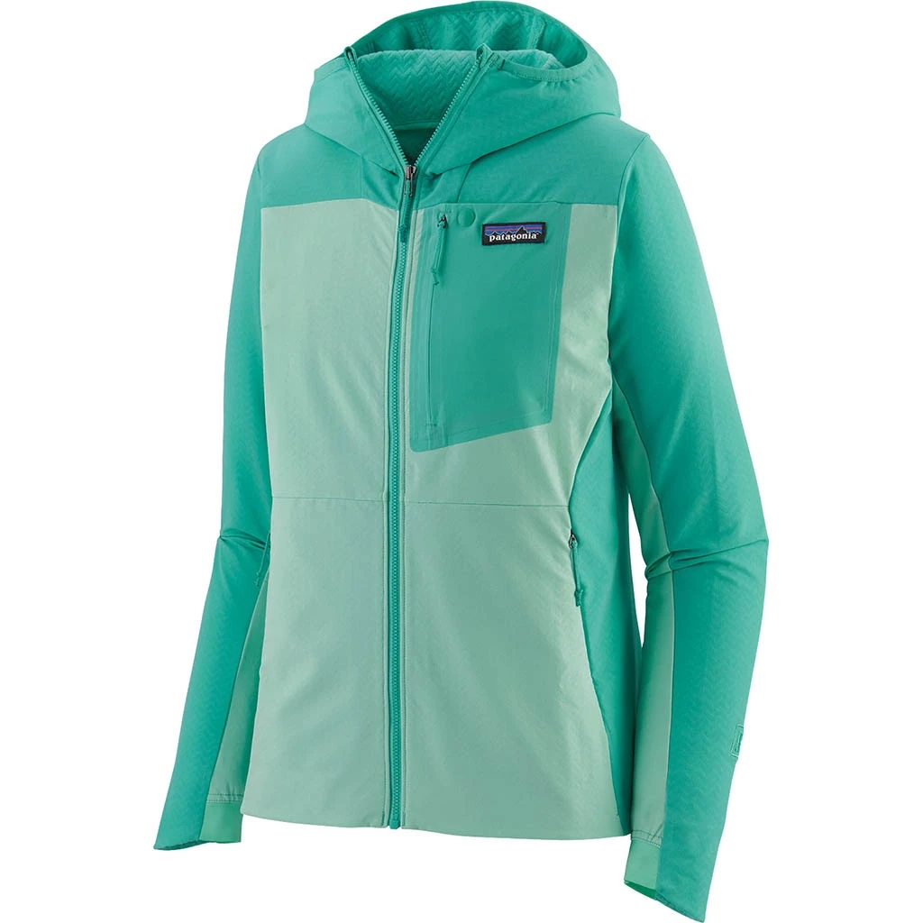 Patagonia R1 Crossstrata Hoodie Femme Vert