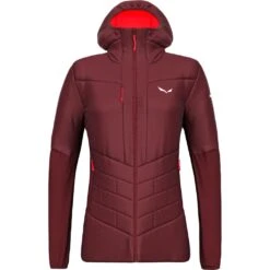 Salewa Ortles Hybrid TirolWool Responsive Jacket Femme Bordeaux