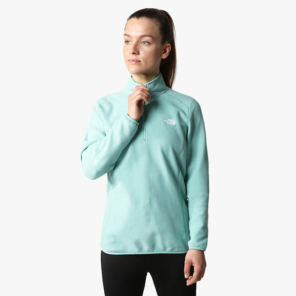 The North Face 100 Glacier 1/4 Zip Femme Turquoise – Image 3